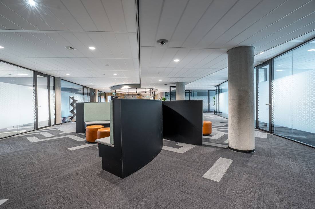 Bright open commercial office interior